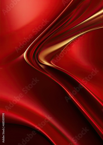 Red luxury 3d abstract with gold background