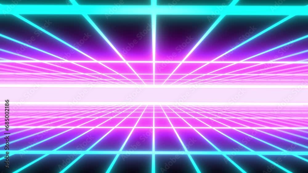 80s retro blue and pink grid line background 4k motion graphic 80s retro blue and pink grid line background 4k motion graphic