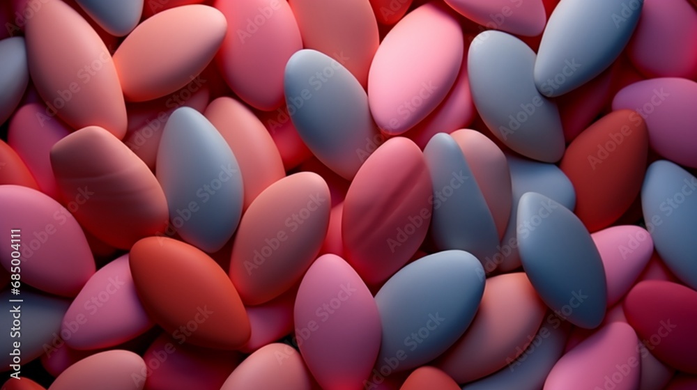 A creative and artistic composition of Beauty Blenders forming a beautiful pattern, demonstrating their versatility.