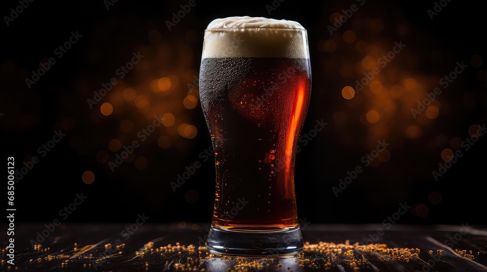 beverage dark beer drink velvet stout illustration liquid alcoholic, cold refreshment, irish glass beverage dark beer drink velvet stout - obrazy, fototapety, plakaty 