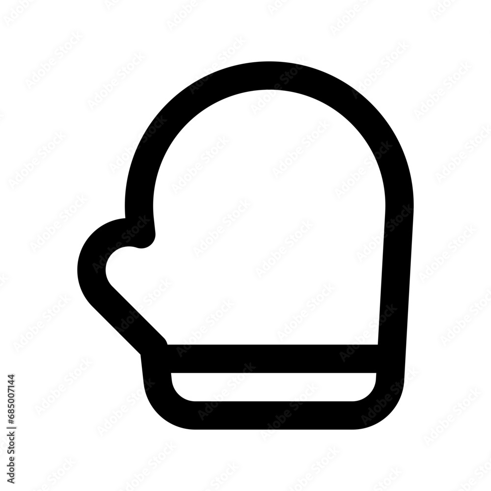 hand glove line icon hand glove line icon
