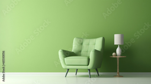 Armchair in living room with copy space © khan