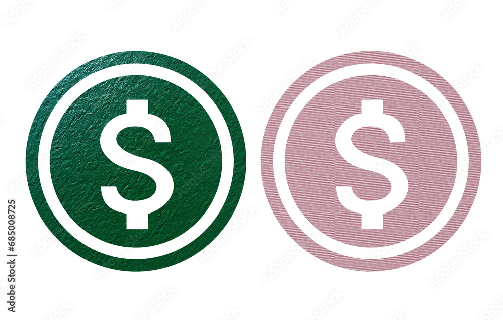 dollar icon symbol red and green dollar icon symbol red and green