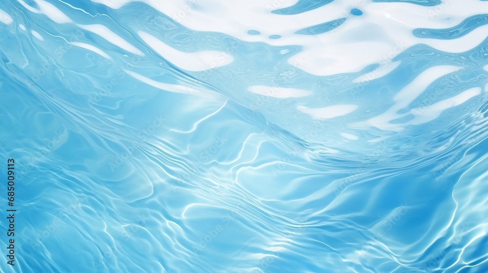 abstract blue color water wave