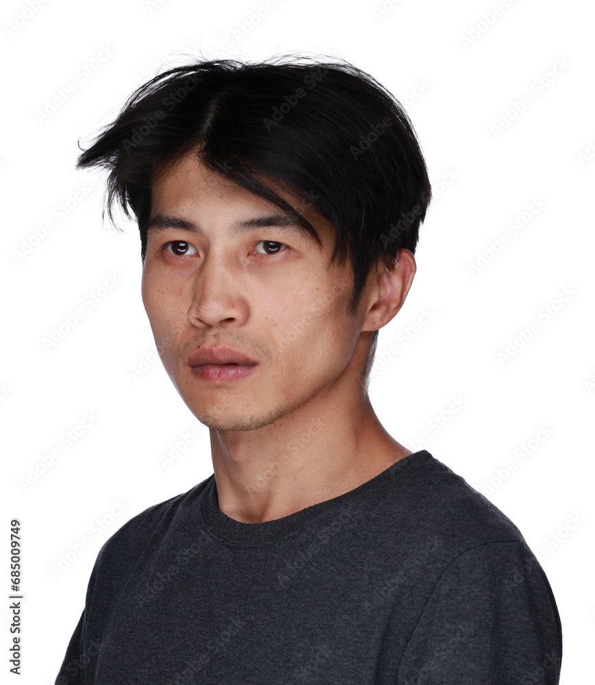 A positive young ethnic man in a stylish outfit smiles and looks into the camera, a close-up portrait on a light background isolate A positive young ethnic man in a stylish outfit smiles and looks into the camera, a close-up portrait on a light background isolate