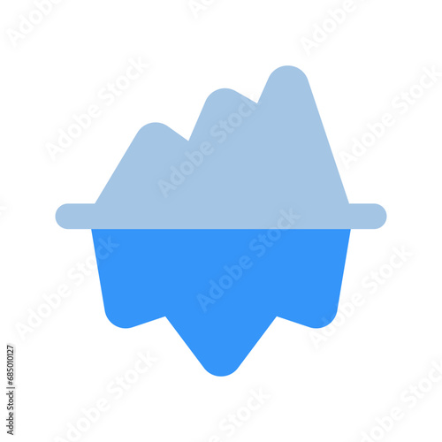 iceberg flat icon