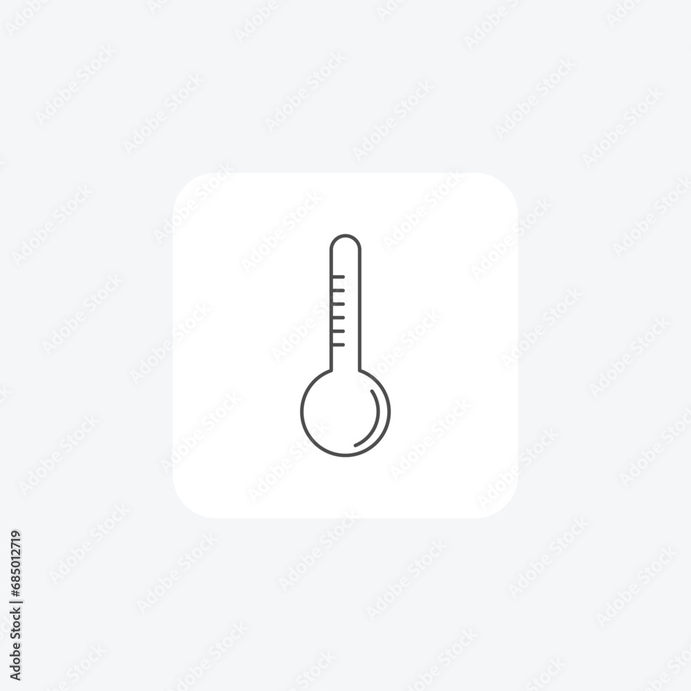 Thermometer Temperature gauge, Weather instrument thin line icon, grey outline icon, pixel perfect icon Thermometer Temperature gauge, Weather instrument thin line icon, grey outline icon, pixel perfect icon