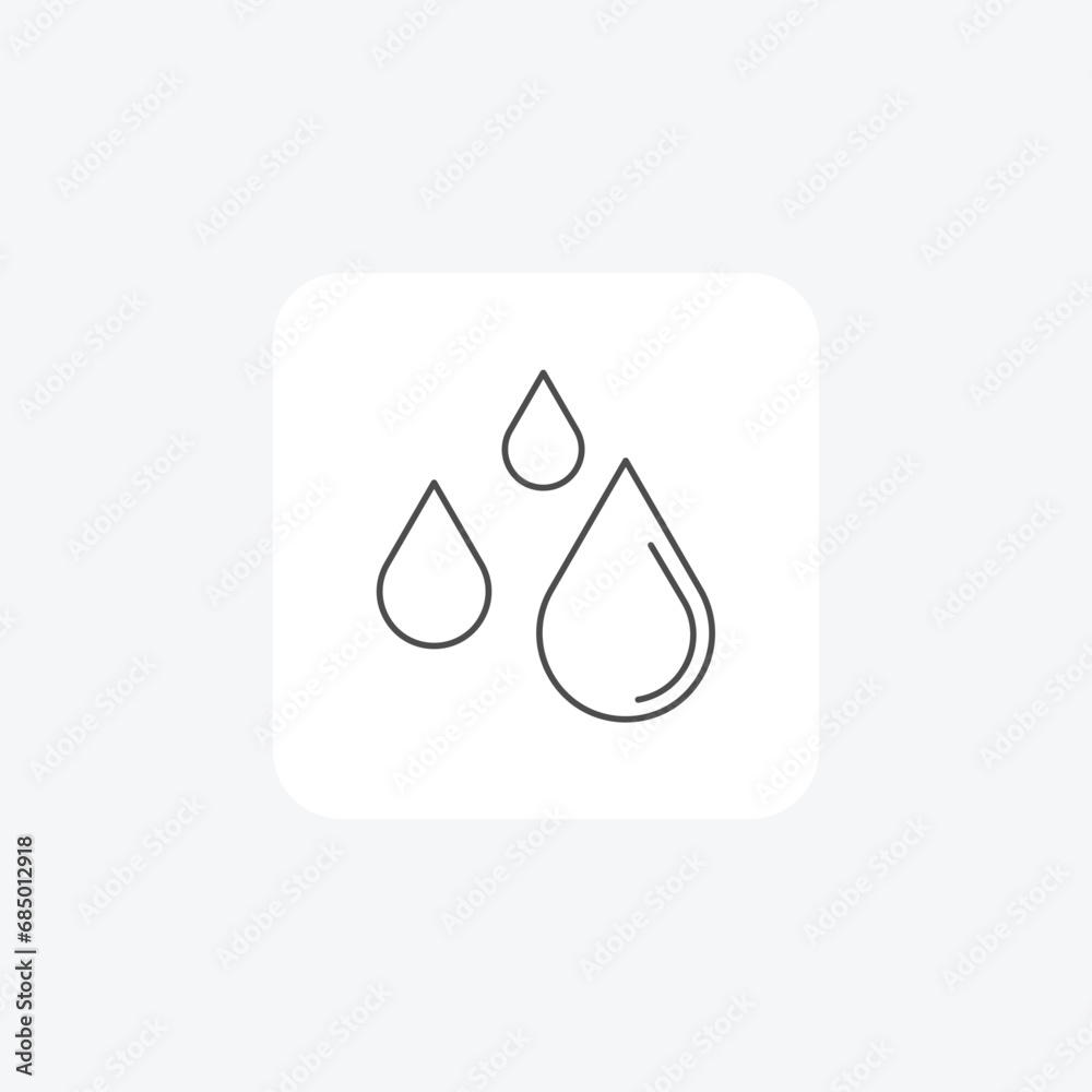 Rain, Weather, Refreshing, thin line icon, grey outline icon, pixel perfect icon Rain, Weather, Refreshing, thin line icon, grey outline icon, pixel perfect icon