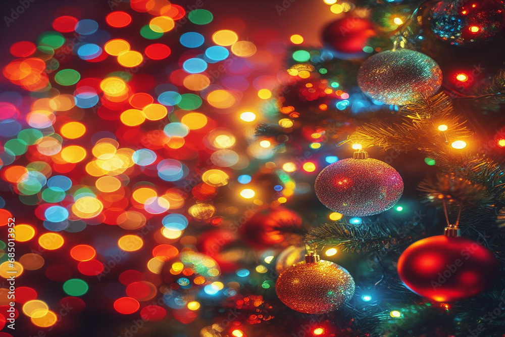 christmas background with bokeh lights christmas background with bokeh lights