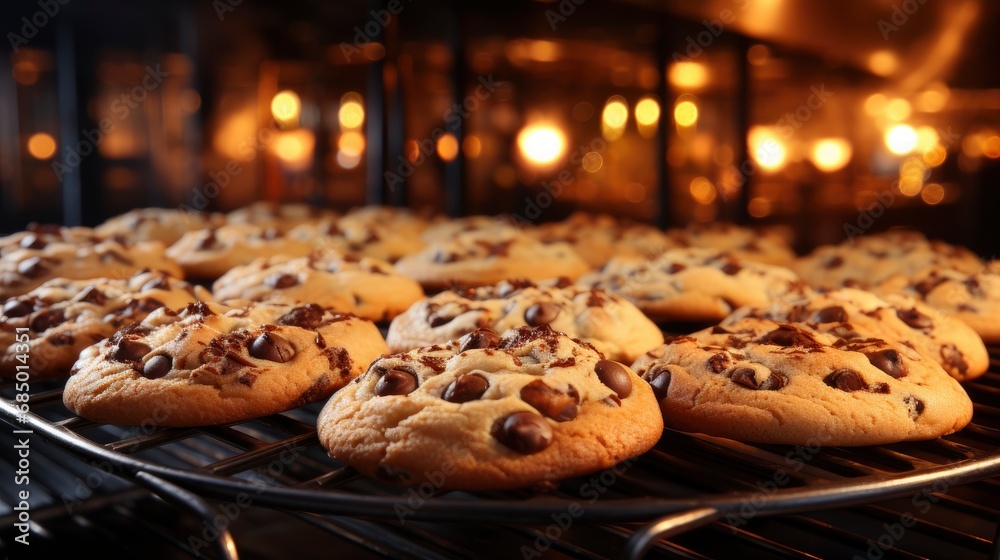 A Photo Showcasing A Variety Of Cookies Cooling, Background HD A Photo Showcasing A Variety Of Cookies Cooling, Background HD