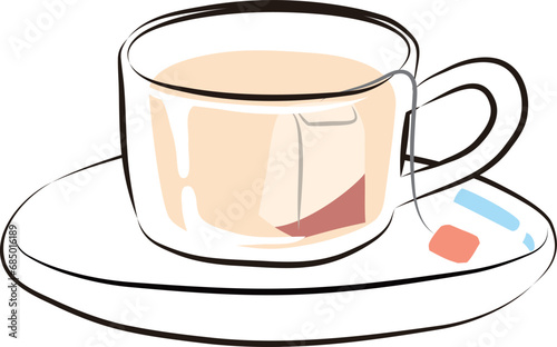 ティーバッグ　お茶　白