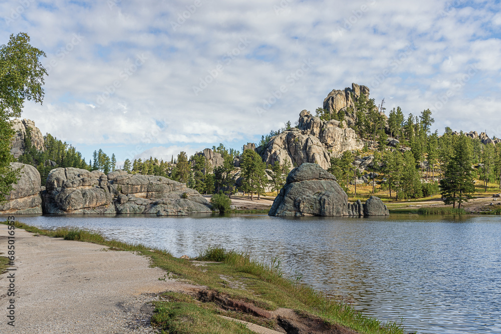 View over Sylvan Lake in the Custer State Park, South Dakota View over Sylvan Lake in the Custer State Park, South Dakota