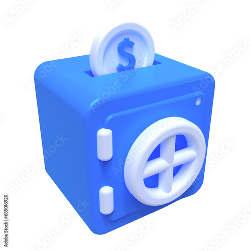 Render illustration. Simple icon for web and app. Modern trendy design. Transparent background. Format png