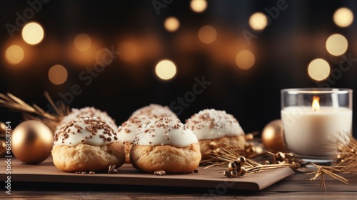 An Artistic Portrayal Of A Festive Cookie Decorated, Background HD        