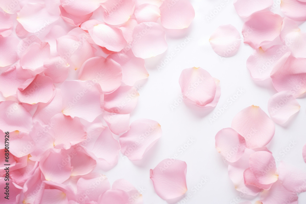 Delicate Pink Rose Petals Background