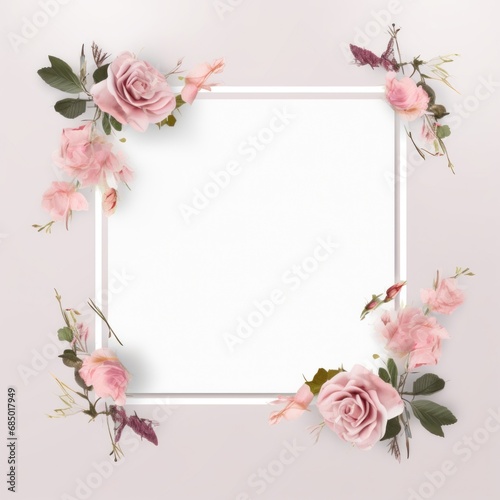 rose frame template for free, royalty free