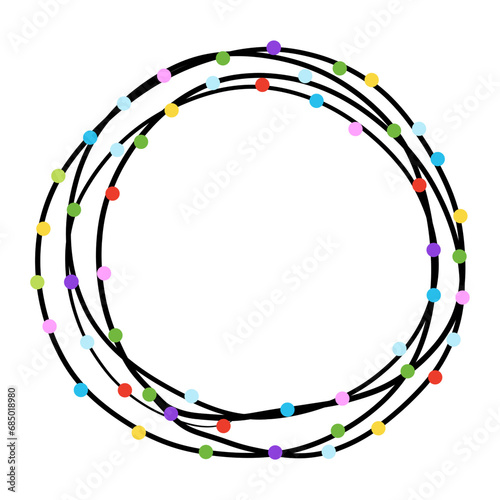 Christmas lights garland