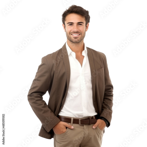 handsome man isolated