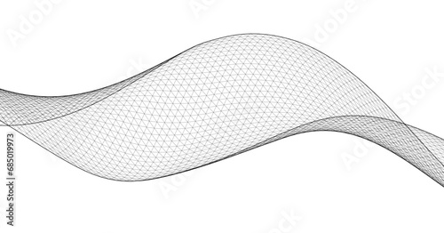 abstract geometric surface wave 3d