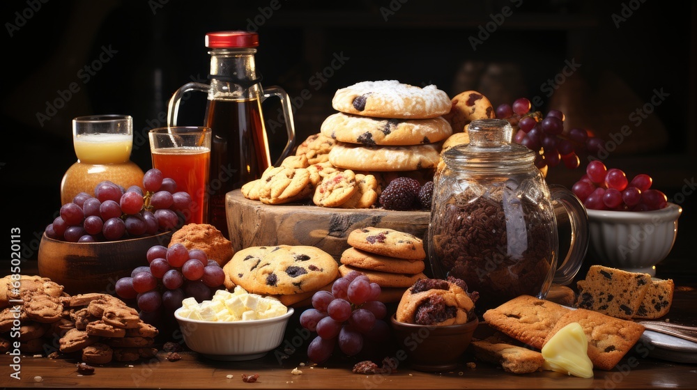 A Photo Displaying A Variety Of Cookies Arranged, Background HD        