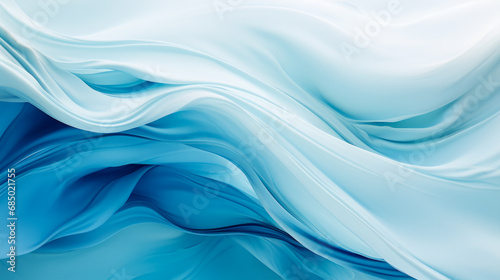 Abstract Aquatic Dance: Deep Blue and Crisp White Strokes Mimicking Ocean Waves, Perfect for Background with Ample Copy Space for Text