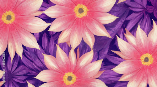 Flower Oil Painting Background Wallpaper Poster  © Zoe
