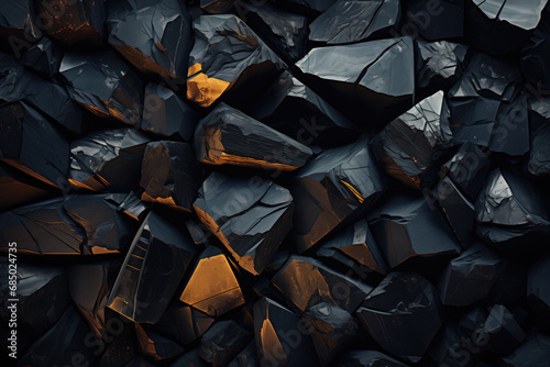 Obsidian rock background. Its dark  glassy texture  born of rapid cooling  tells a story of Earth s molten temper.
