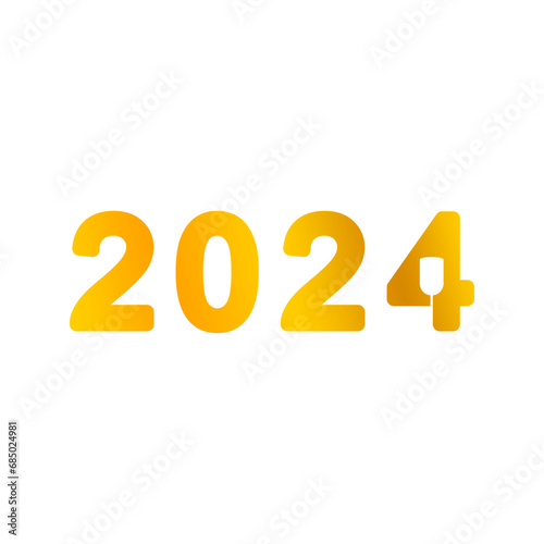 A simple and attractive 2024 logo