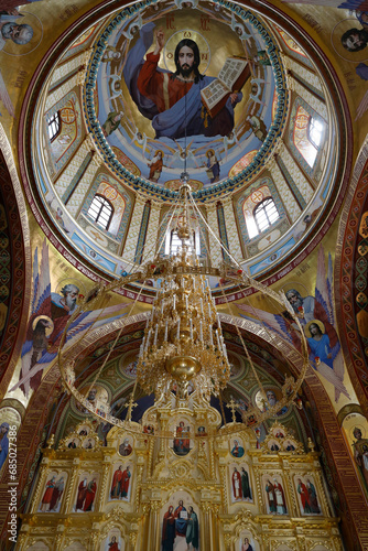 Inside one of the churches, Curchi monastery, Moldova © Julian