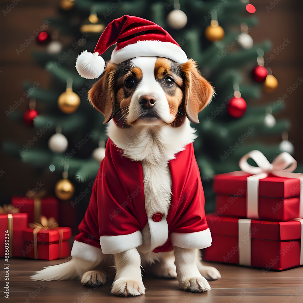 santa claus with christmas presents santa claus with christmas presents