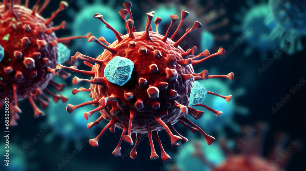 influenza flu virus - obrazy, fototapety, plakaty 