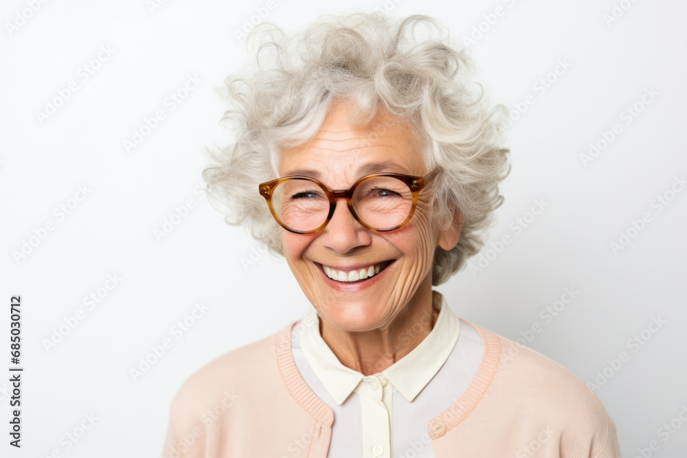 Lady grandmother women happy portrait person old mature adult senior female caucasian