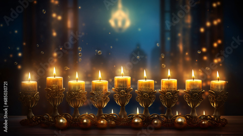 Image of jewish holiday hanukkah background
