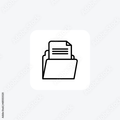 File, Data, Storage, Documents,icon isolated on white background vector illustration Pixel perfect