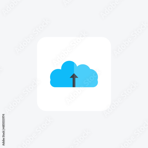 Uploading, Data Transfer, File Sharing,  flat color icon, pixel perfect icon