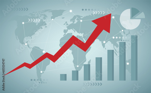 Financial growth chart. Gross Domestic Product