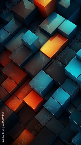 Geometric abstract background image, background image, AI generated