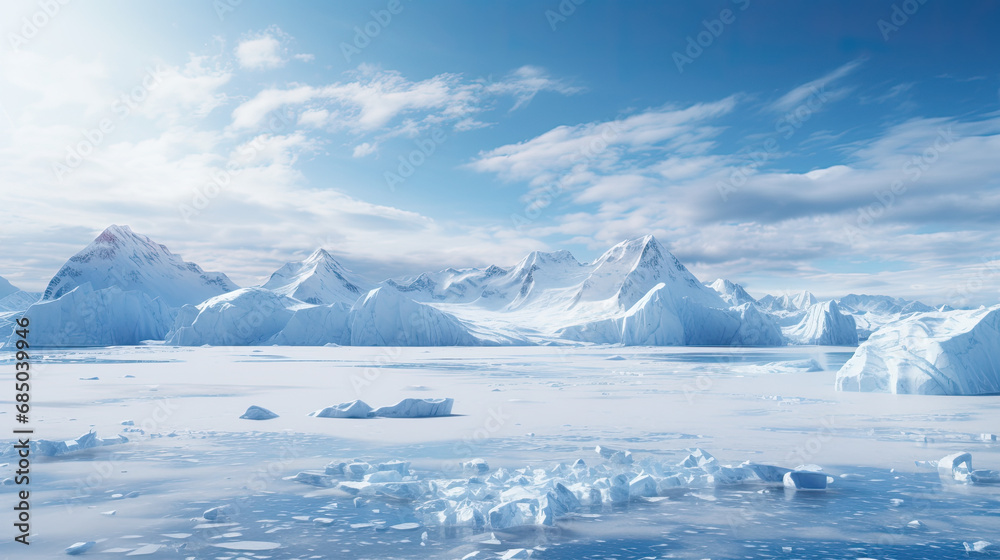 Melting Ice Sheets in Polar Regions: Climate Change Impact