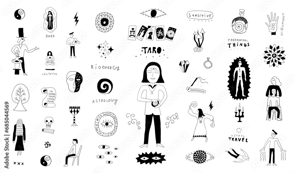 Mystic fortune-telling , extrasensory perception ,secret knowledge ...