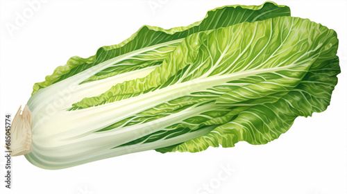 Hand drawn cartoon fresh cabbage vegetable illustration 