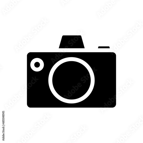 Camera icon vector. Photo illustration sign. Photo studio symbol or logo.