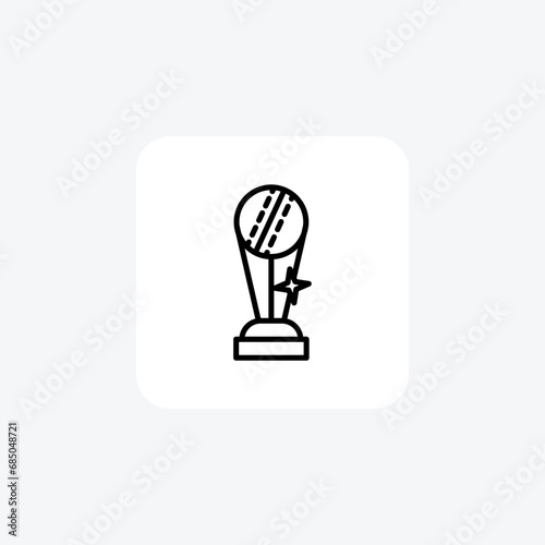 Trophy,Symbol of Achievement, Exquisite Design, Line Icon, Outline icon, vector icon, pixel perfect icon