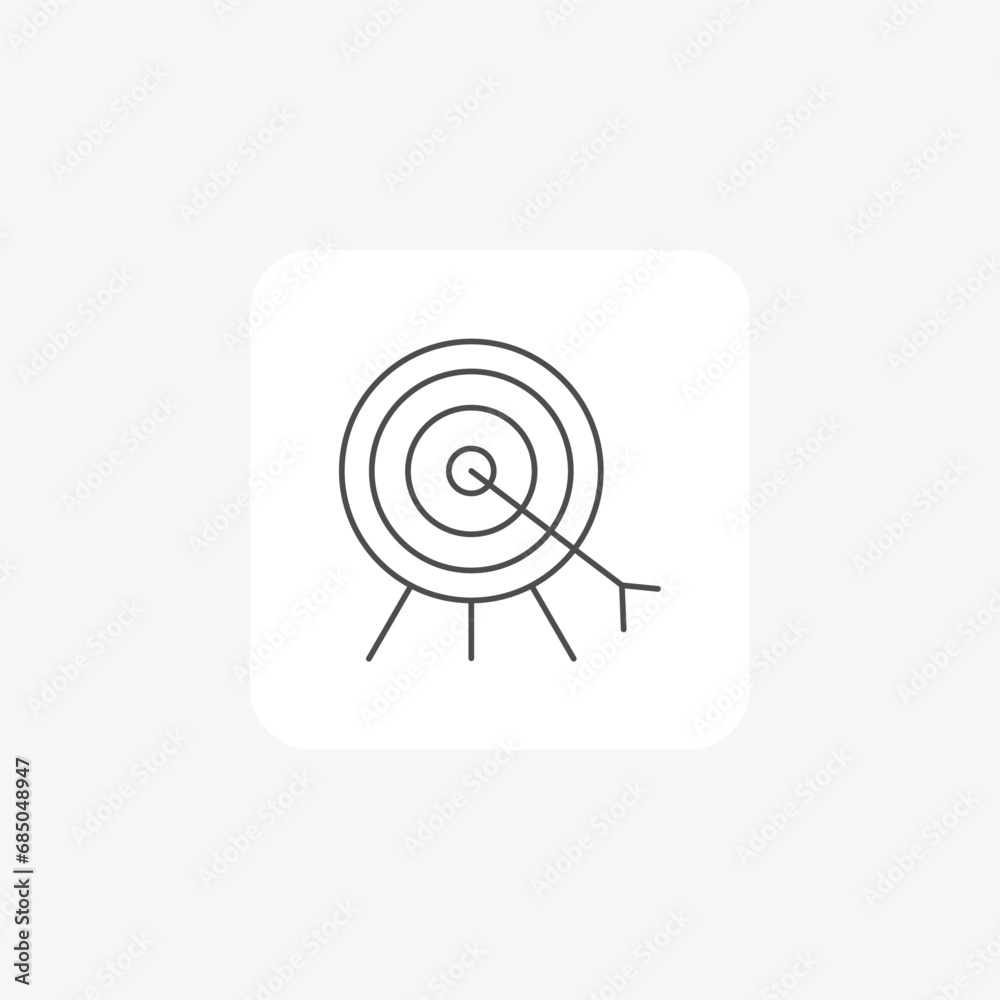 Dart, board, target, throw thin line icon, grey outline icon, pixel perfect icon Dart, board, target, throw thin line icon, grey outline icon, pixel perfect icon