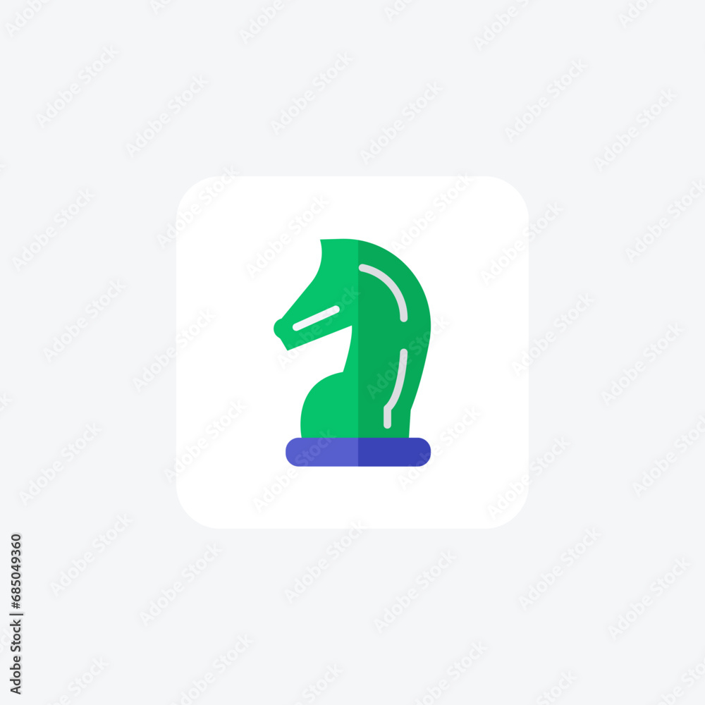Strategic board game, flat color icon, pixel perfect icon Strategic board game, flat color icon, pixel perfect icon