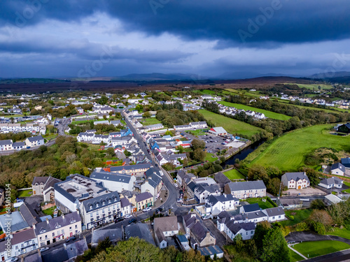 Aerial view of the Atlantic coast by Ardara in County Donegal - Ireland photo