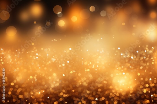 Abstract golden bokeh background. Christmas and New Year concept  Gold fireworks vector background with bokeh  AI Generated