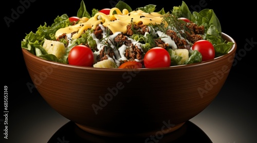 Fresh Salad Chicken Tomatoes Mixed Greens   Background Images   Hd Wallpapers  Background Image