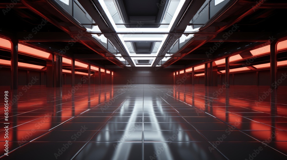 Abstract Futuristic Empty Floor Room Scifi , Background HD For Designer