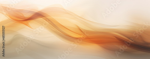 Abstract soft waiving lines smoke background in earthy tones photo