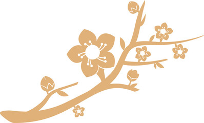 Flower branches, Chinese new year corner decoration